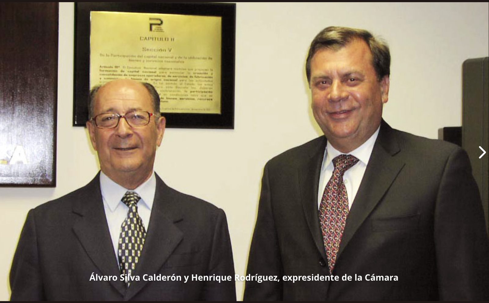 Álvaro Silva Calderón y Henrique Rodríguez